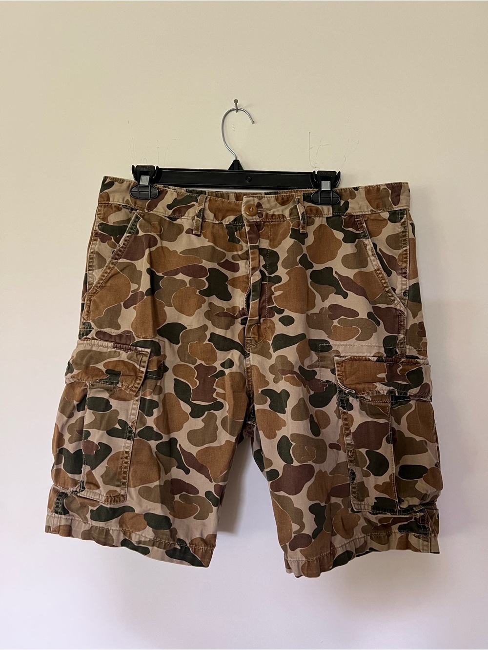 Levi’s Men's Camo Cargo Shorts - Brown/Green Tactical Style